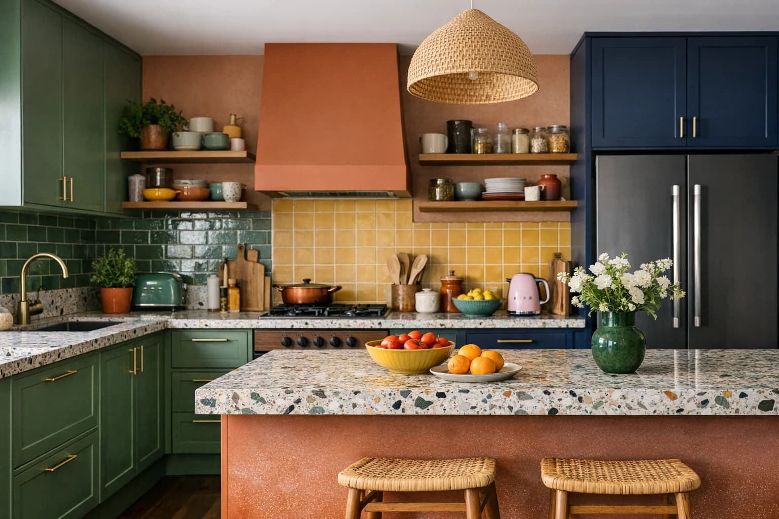 Adeus Cozinhas Monocromáticas: Como a Revolução das Cores Transformou a Decoração da Cozinha