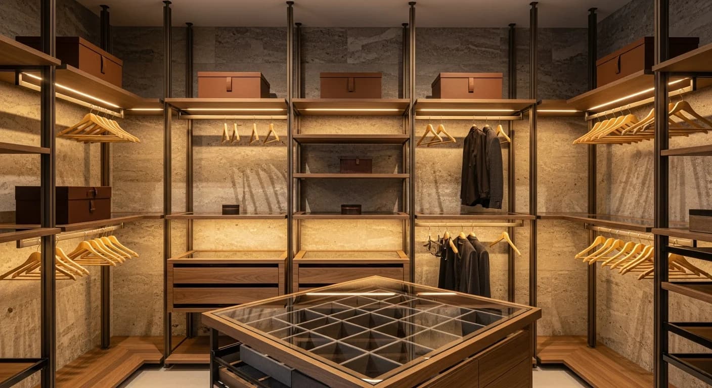Closets Abertos e Modulares: Guia Completo para Projetos de Luxo
