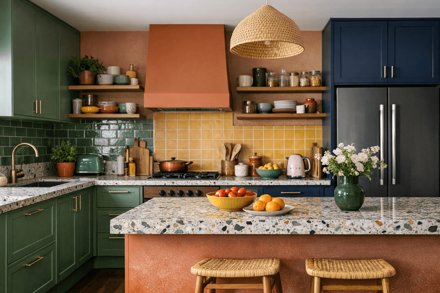 Adeus Cozinhas Monocromáticas: Como a Revolução das Cores Transformou a Decoração da Cozinha