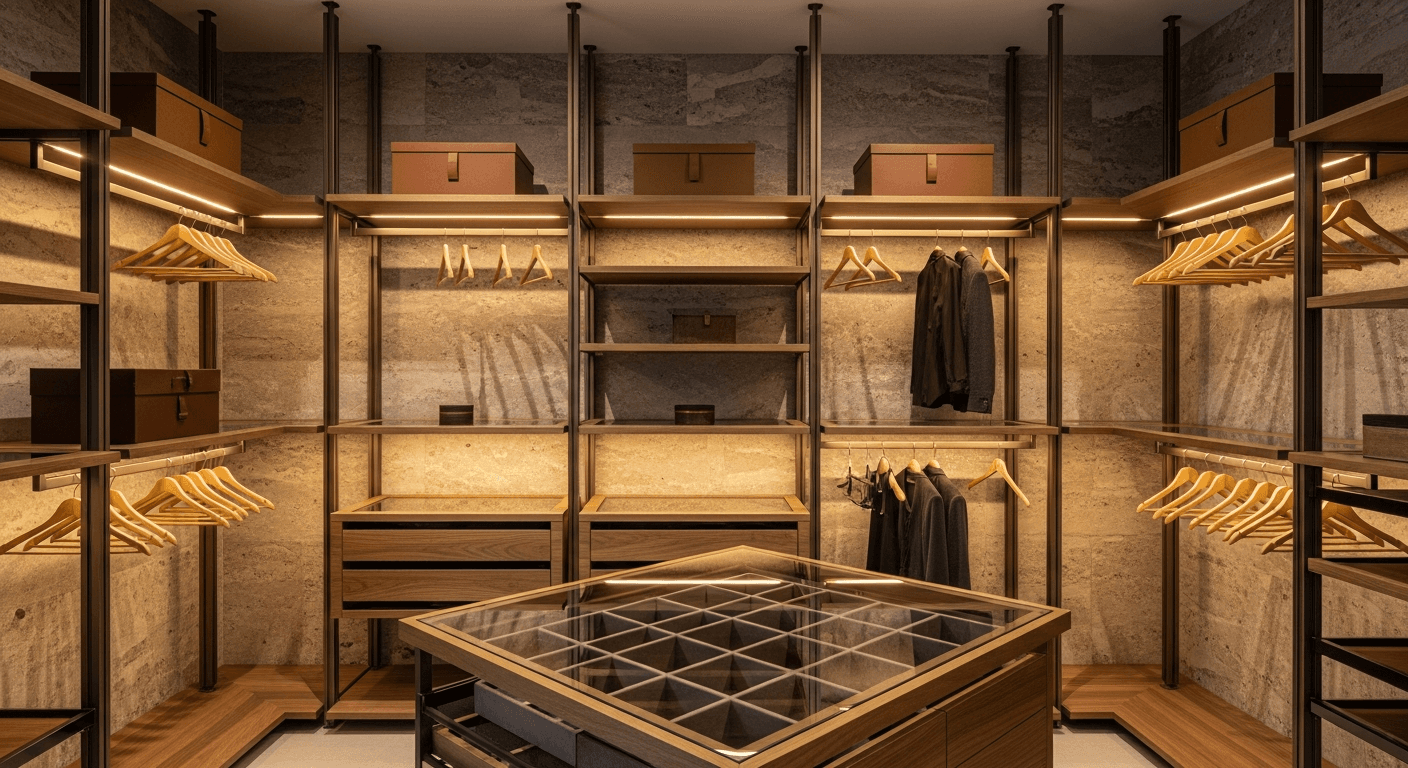 Closets Abertos e Modulares: Guia Completo para Projetos de Luxo