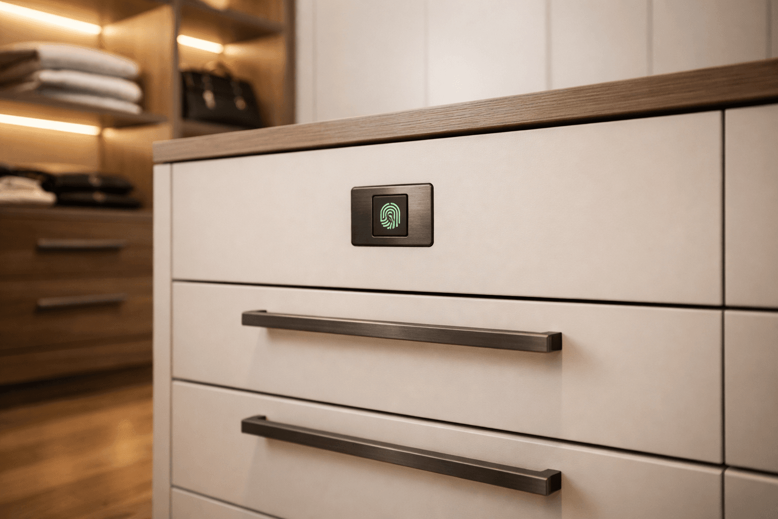 Fechaduras Biométricas em Closets e Gaveteiros